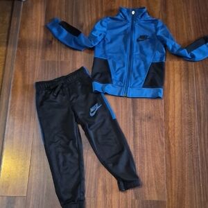 Nike Kids Blue and Black Track Set